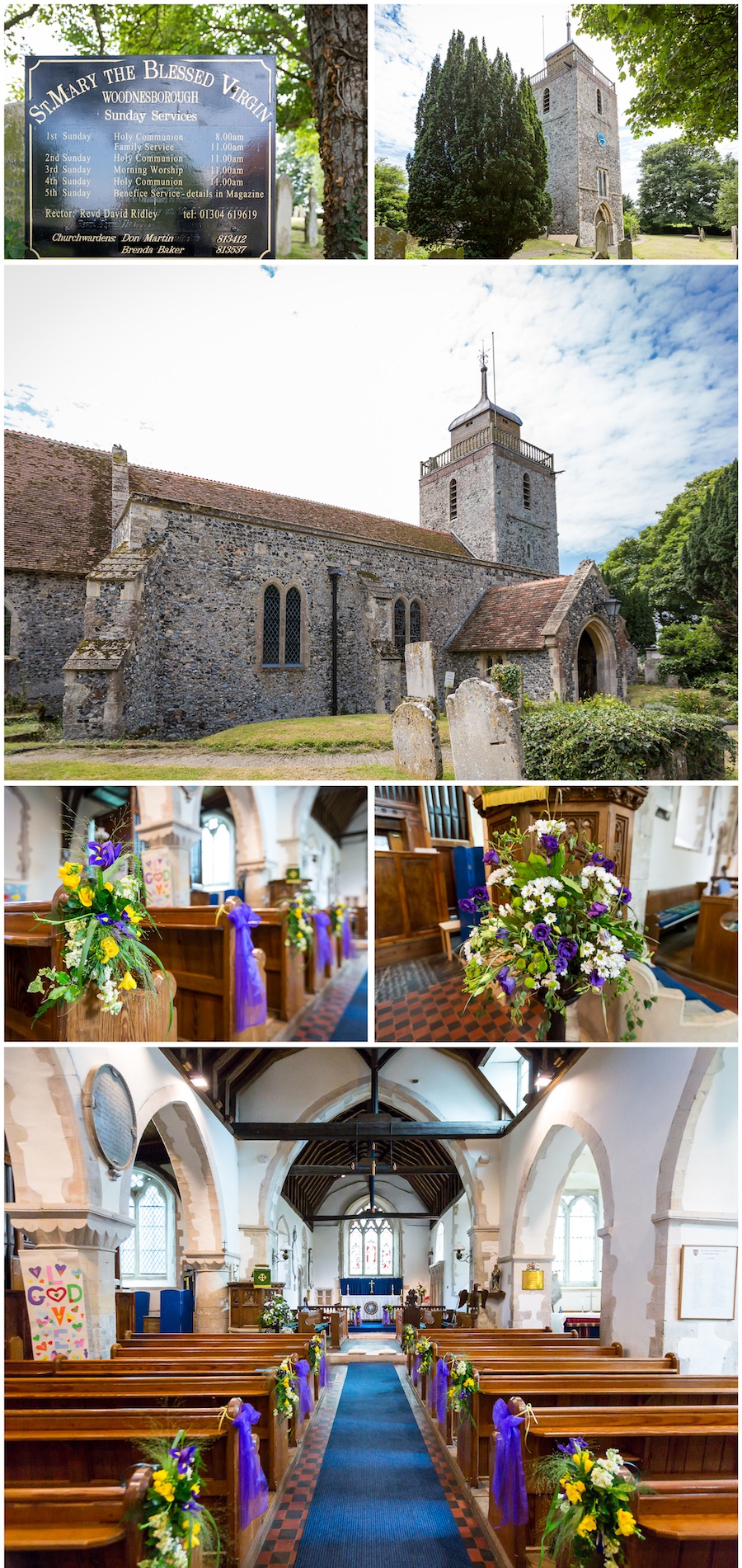 wedding woodensborough church