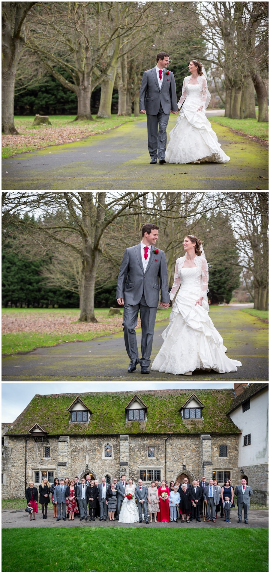 Aylesford Priory wedding photography