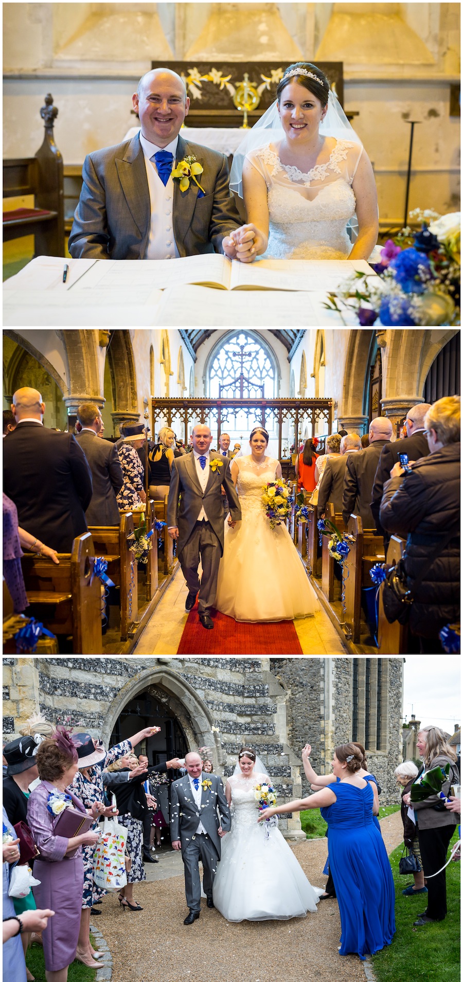 wedding St Helen's Church in Cliffe