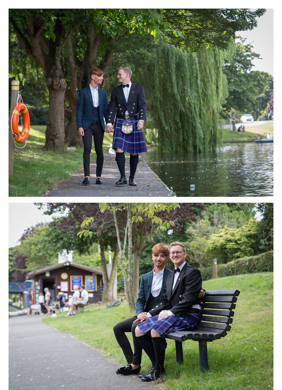 hythe canal wedding photos