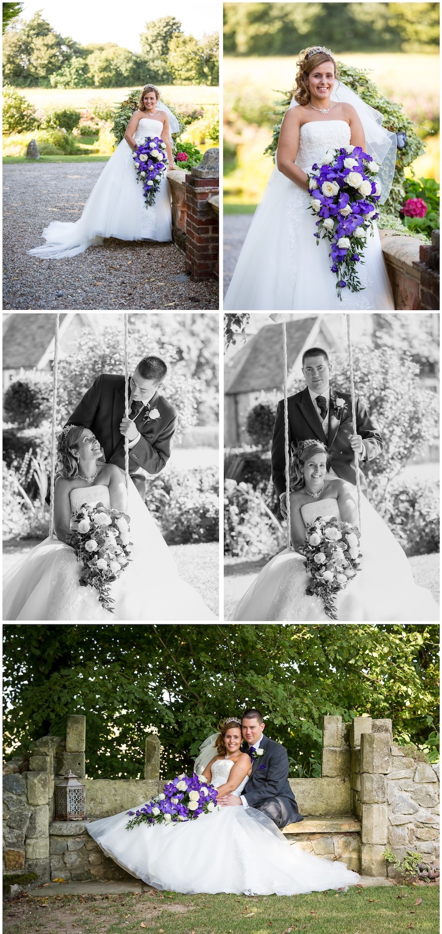 purple themed wedding solton manor